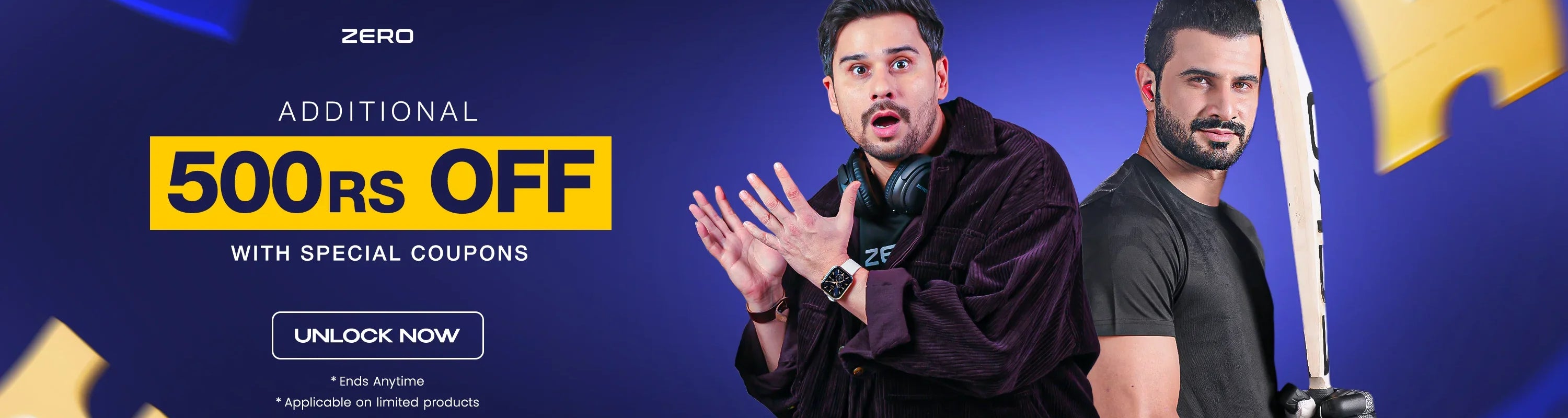 Code “500” to get extra Rs 500 discount