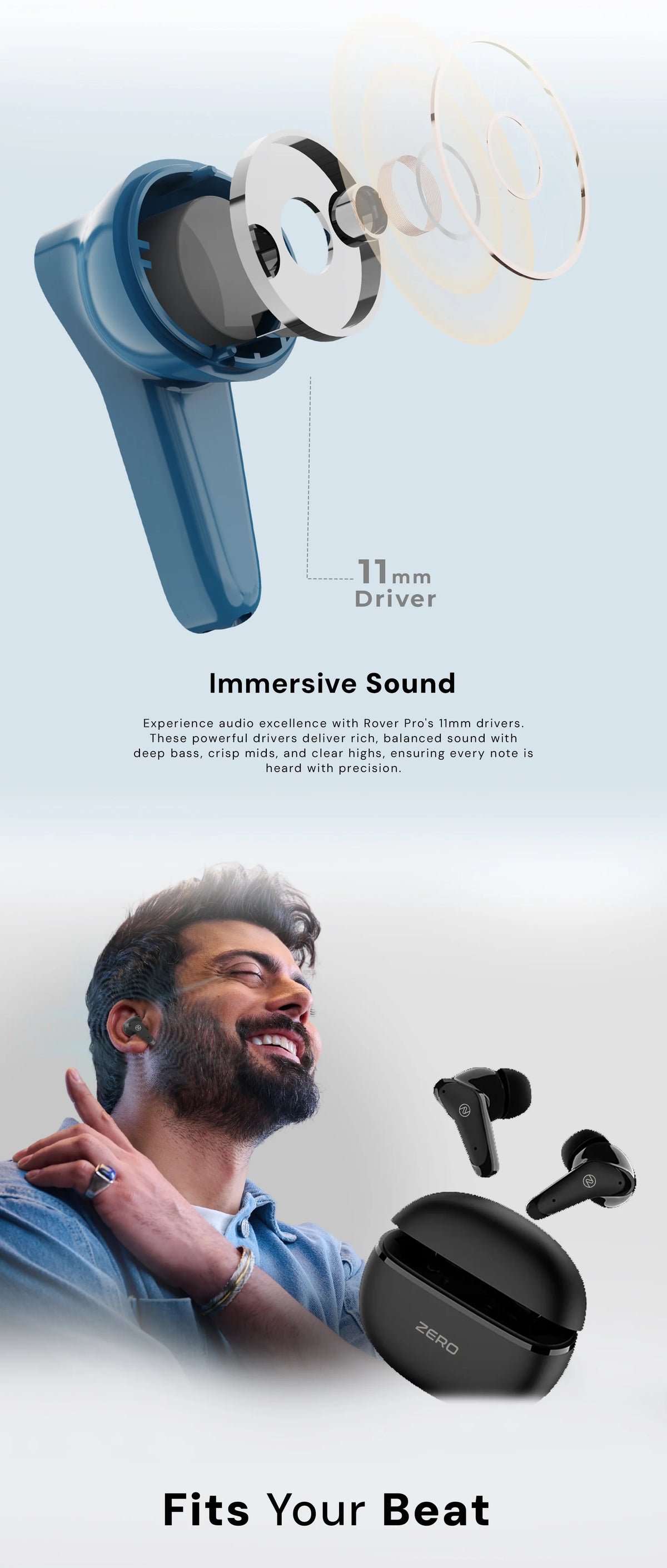 Zero Rover Pro Earbuds detail image