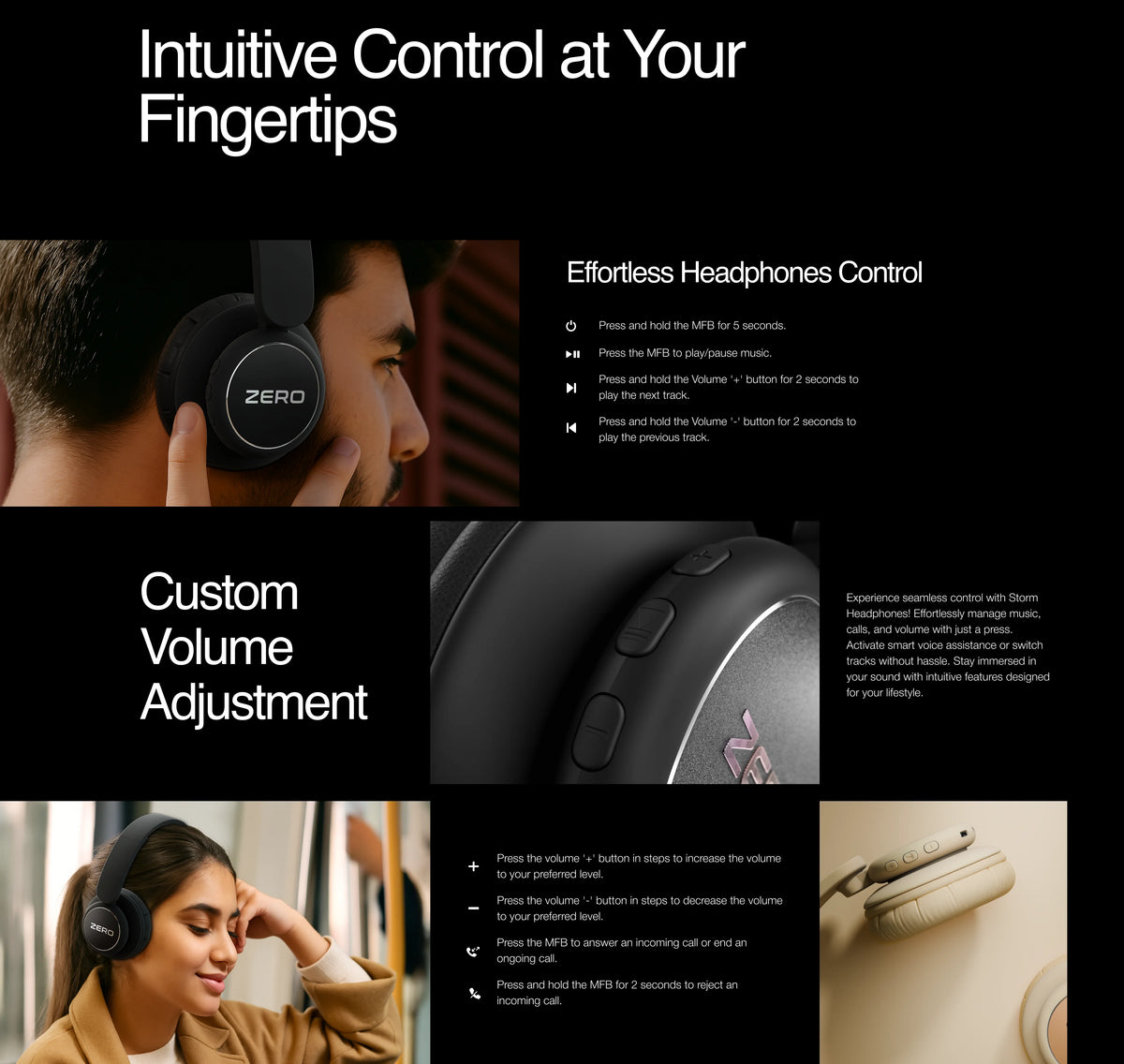 Zero Storm Headphones detail image