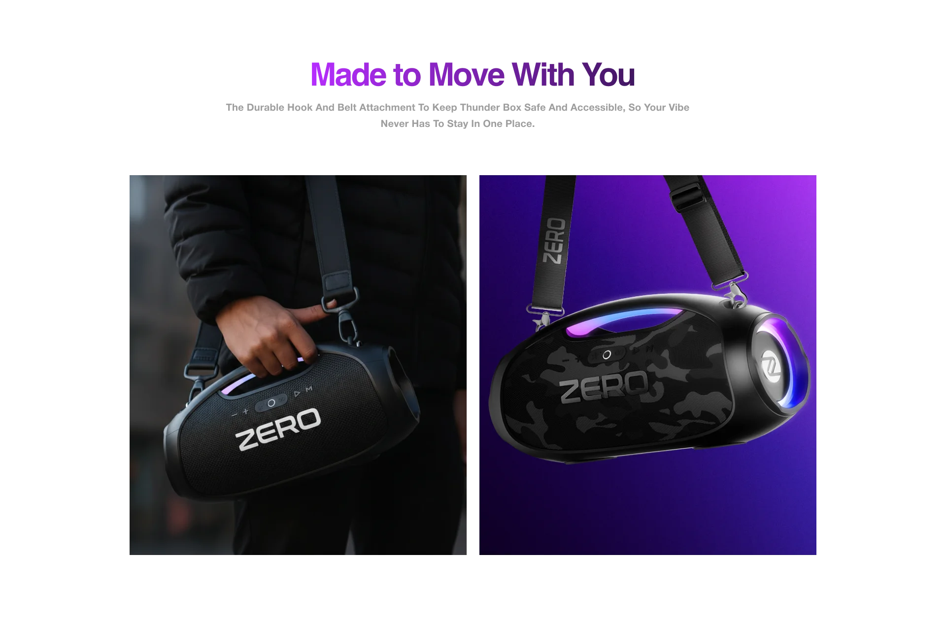 Zero Thunder Pro Speaker detail image