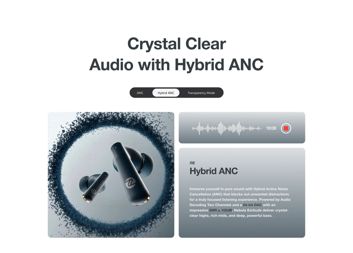 Zero Nebula Earbuds ANC detail image