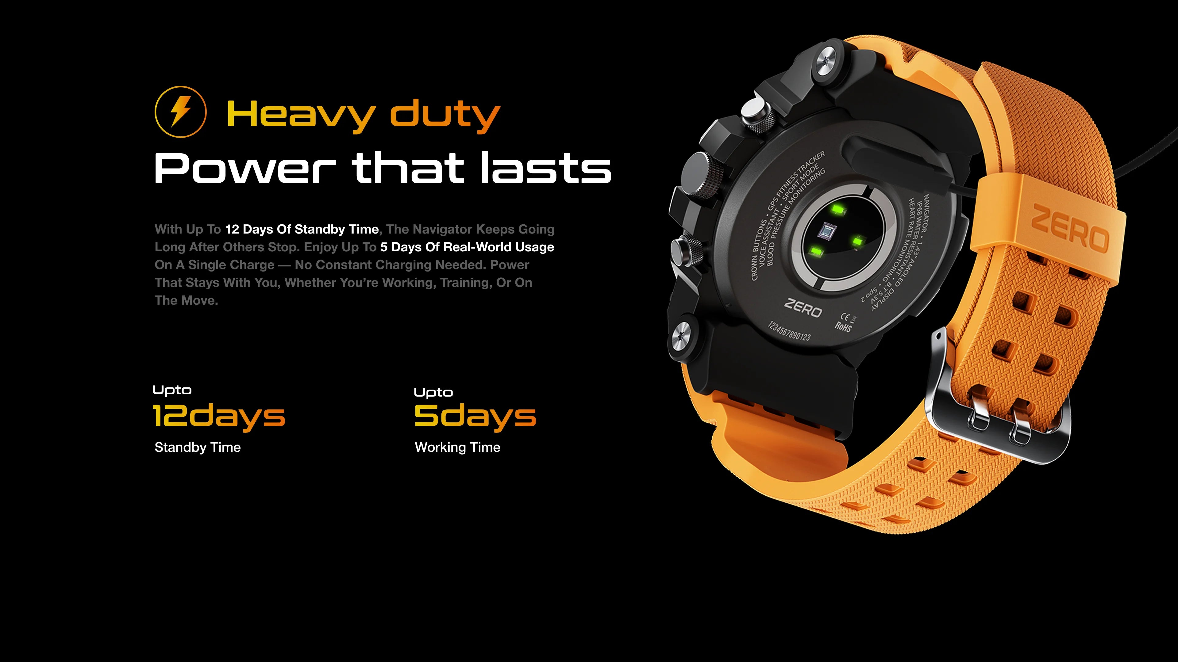 Zero Navigator Smartwatch detail image
