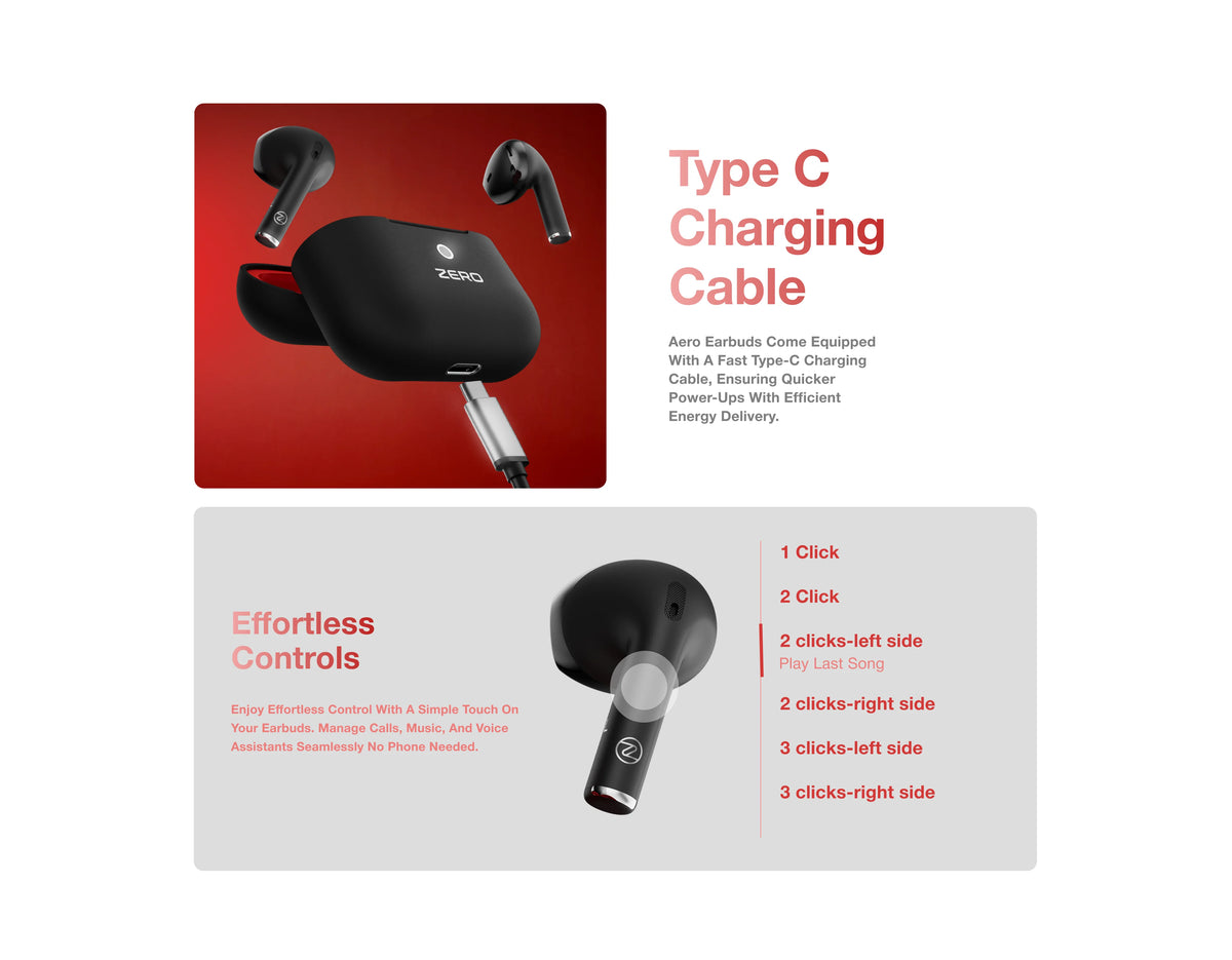 Zero Aero Earbuds detail image