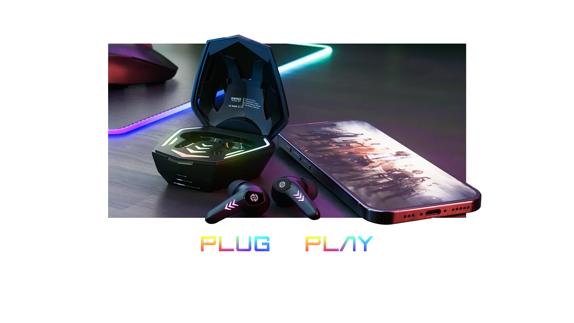 Zero Arcade 800 Wireless Gaming Earbuds – Ultra-Low Latency, Immersive Sound & Long Battery Life for Pro-Level Gaming