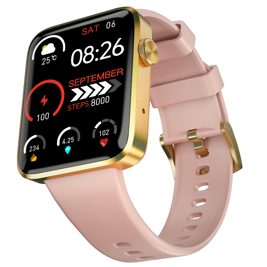 Pink Caliber Pro Pink Smartwatch Crown