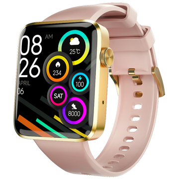  Pink Caliber Pro Pink Smartwatch Crown