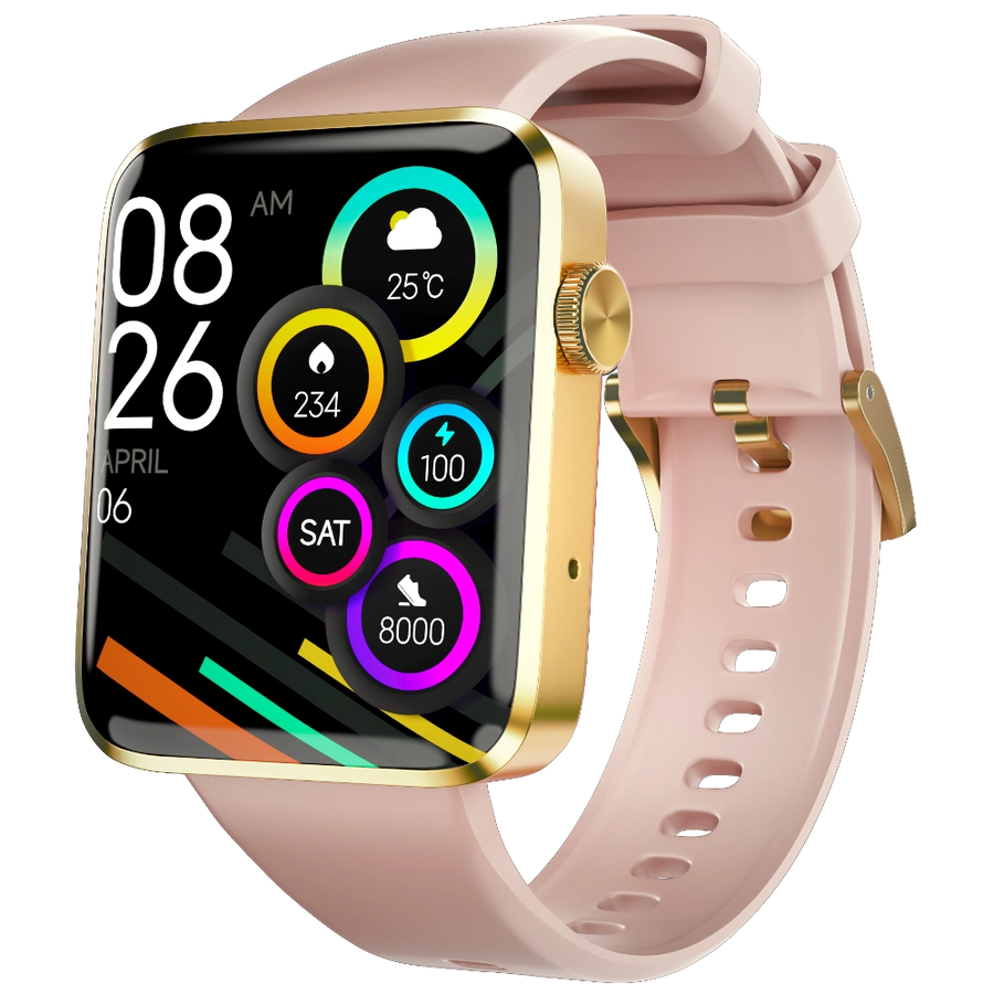  Pink Caliber Pro Pink Smartwatch Crown
