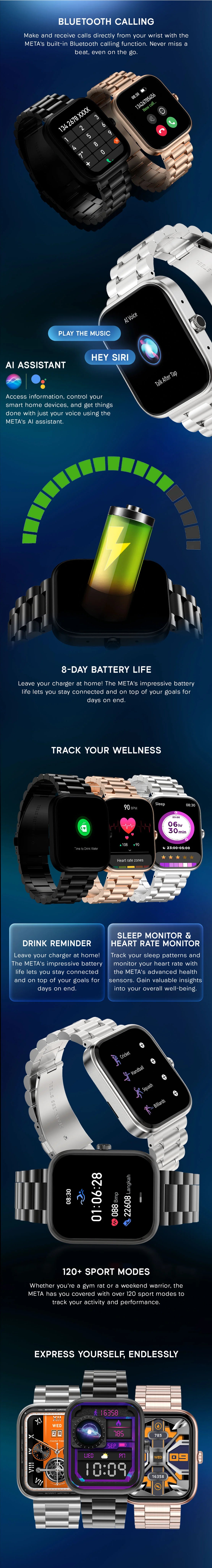 Zero Meta Smartwatch detail image