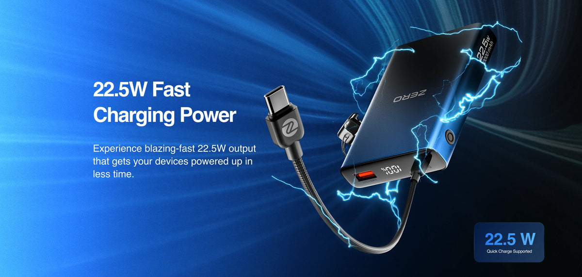 Zero Voltix V-100 10000mAh Power Bank 22.5W detail image
