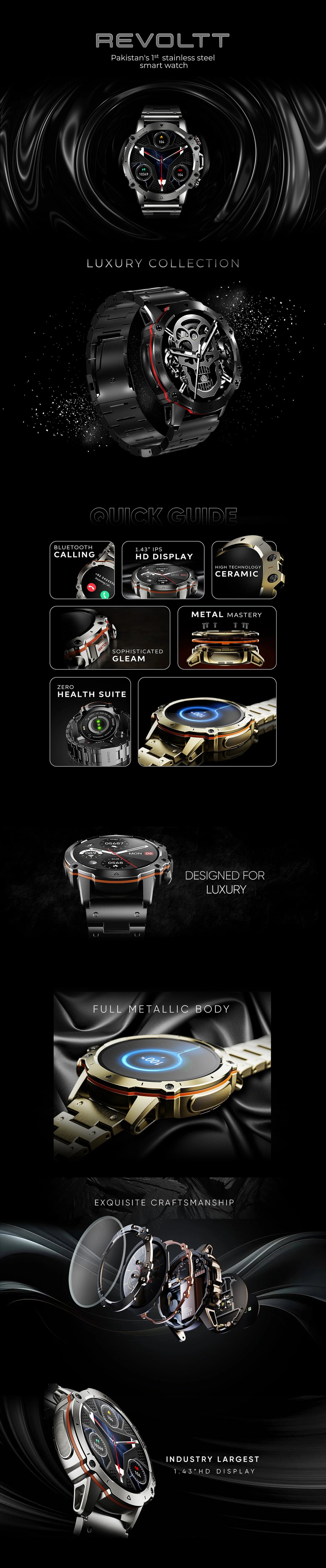Zero Revoltt Smartwatch detail image