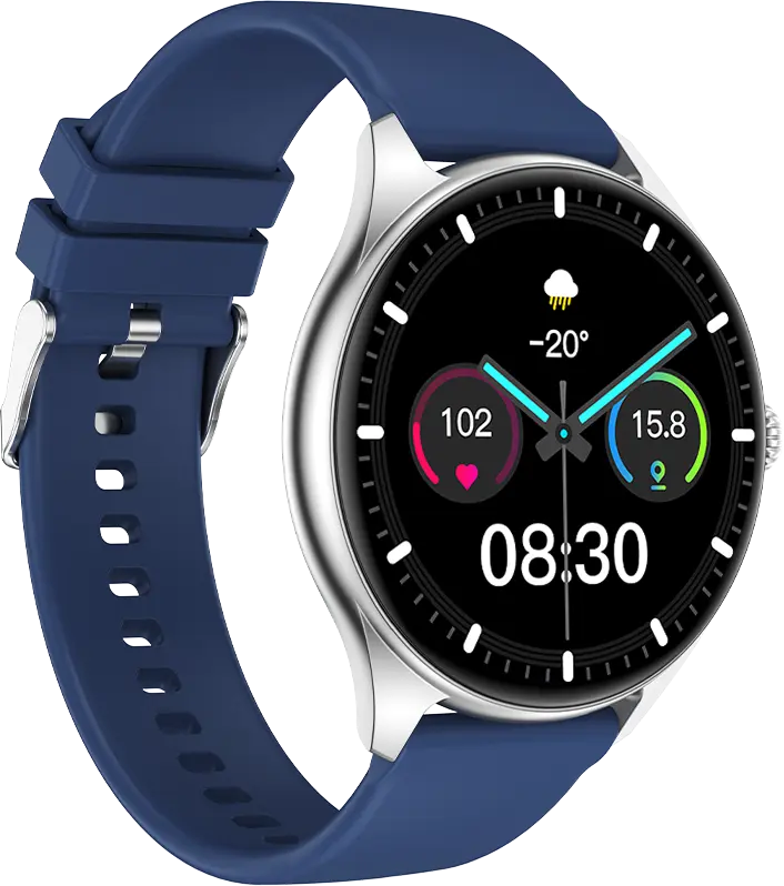 Blue Silver Vision Smartwatch