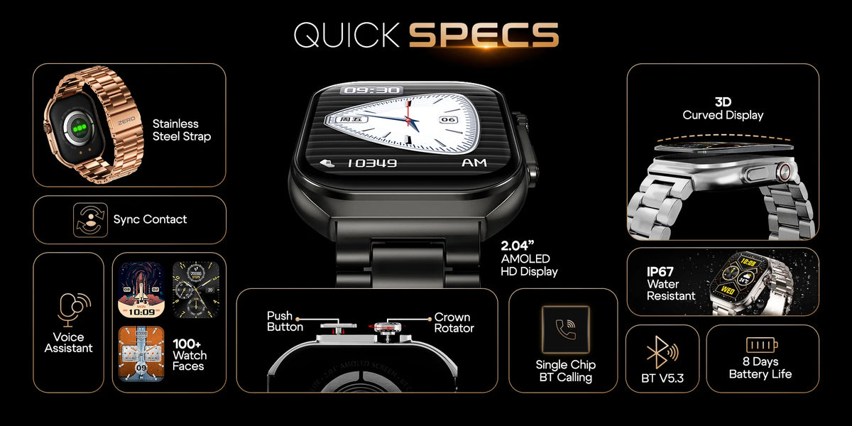 Zero Elite Smartwatch detail image