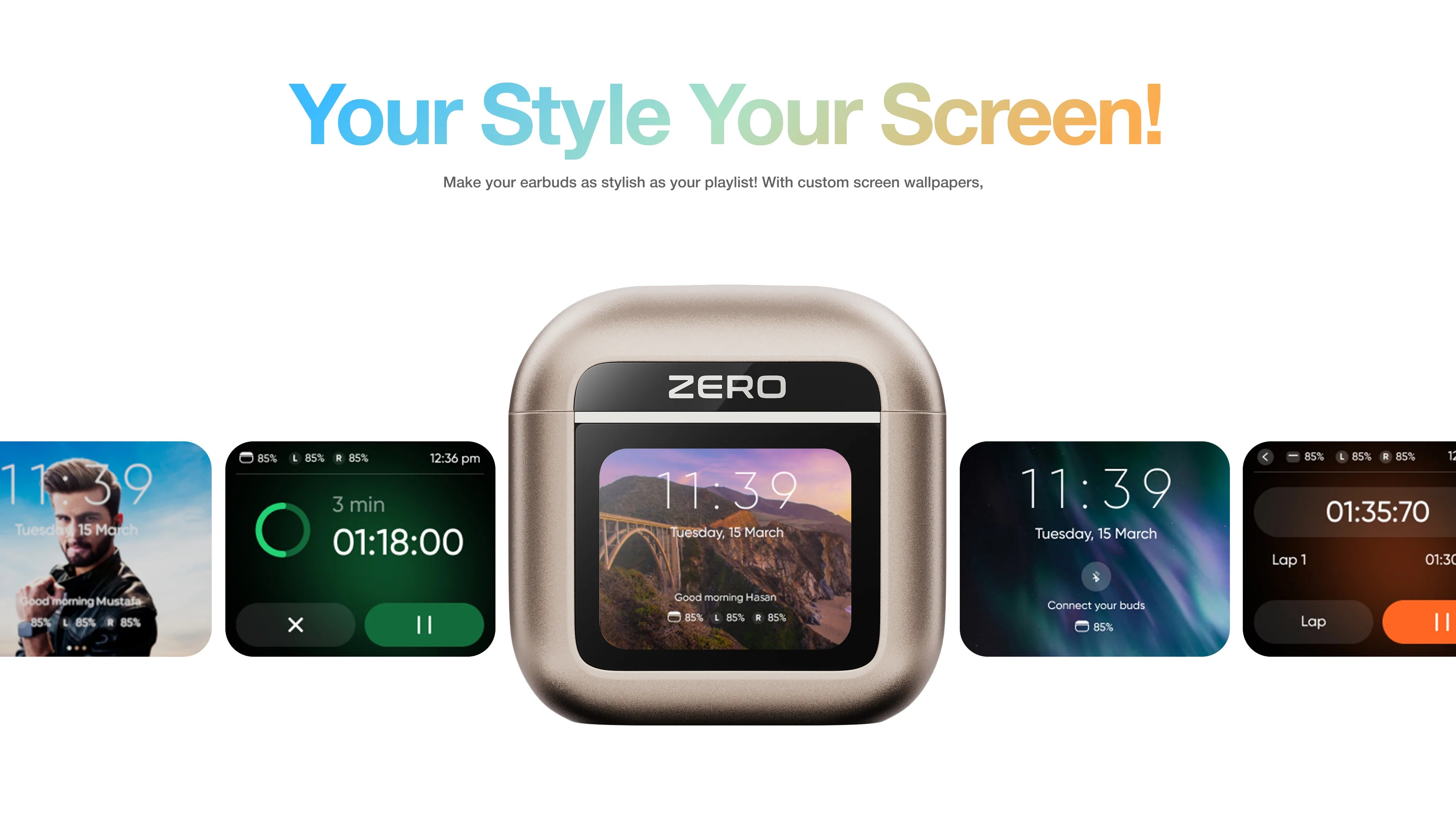 Zero Display Earbuds detail image