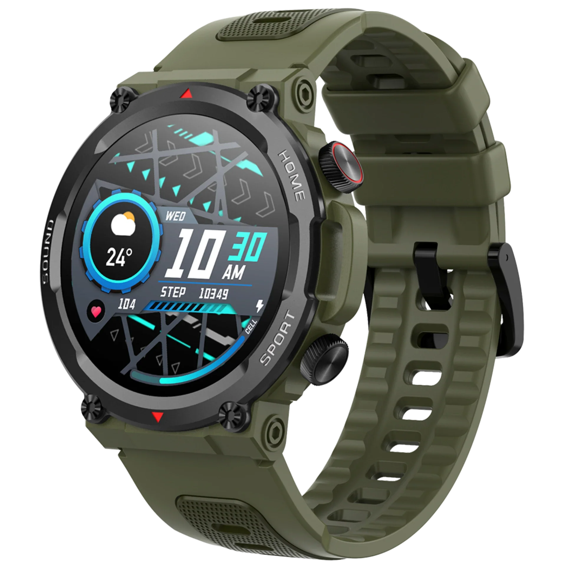 Circle shape top mobile watch