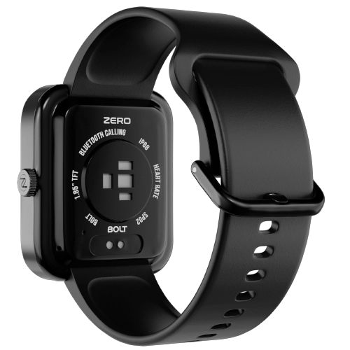 Bolt Zero Jet Black Smartwatch Back