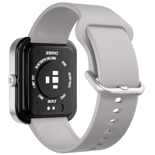 Bolt Zero Pearl Grey Smartwatch Back