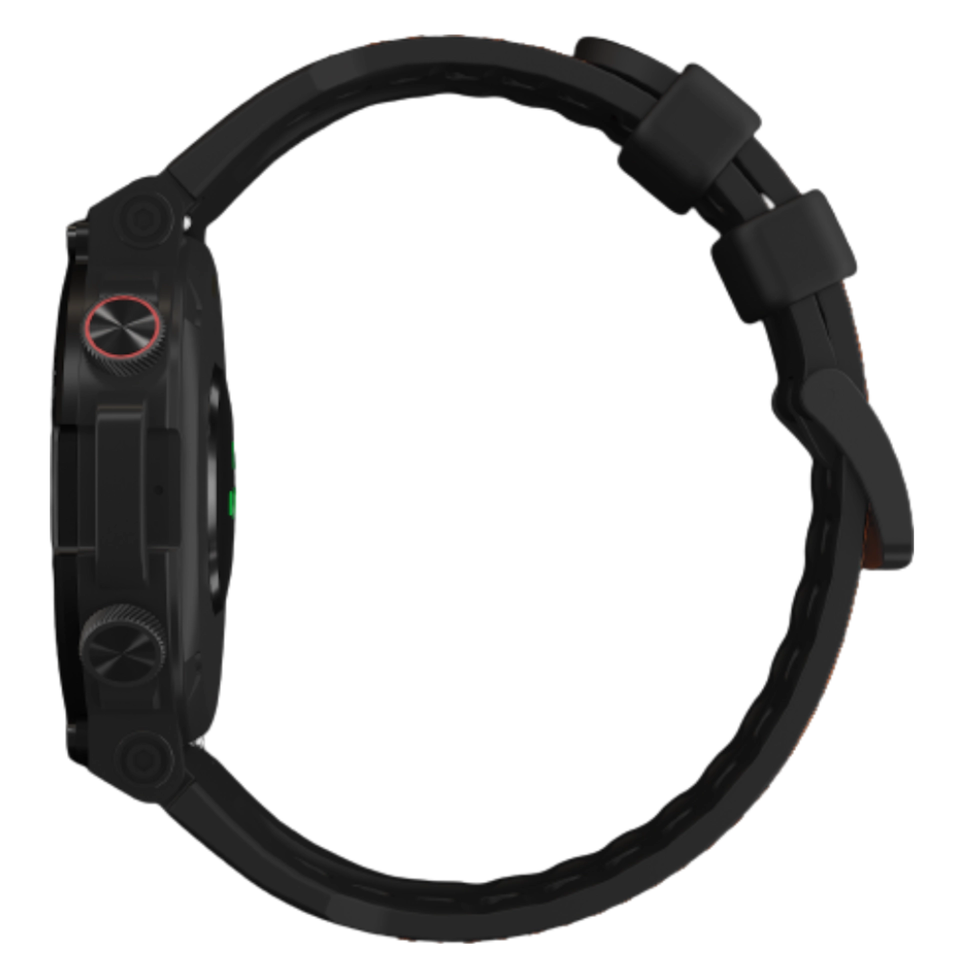 Zero Defender Black Strap Smart Watch