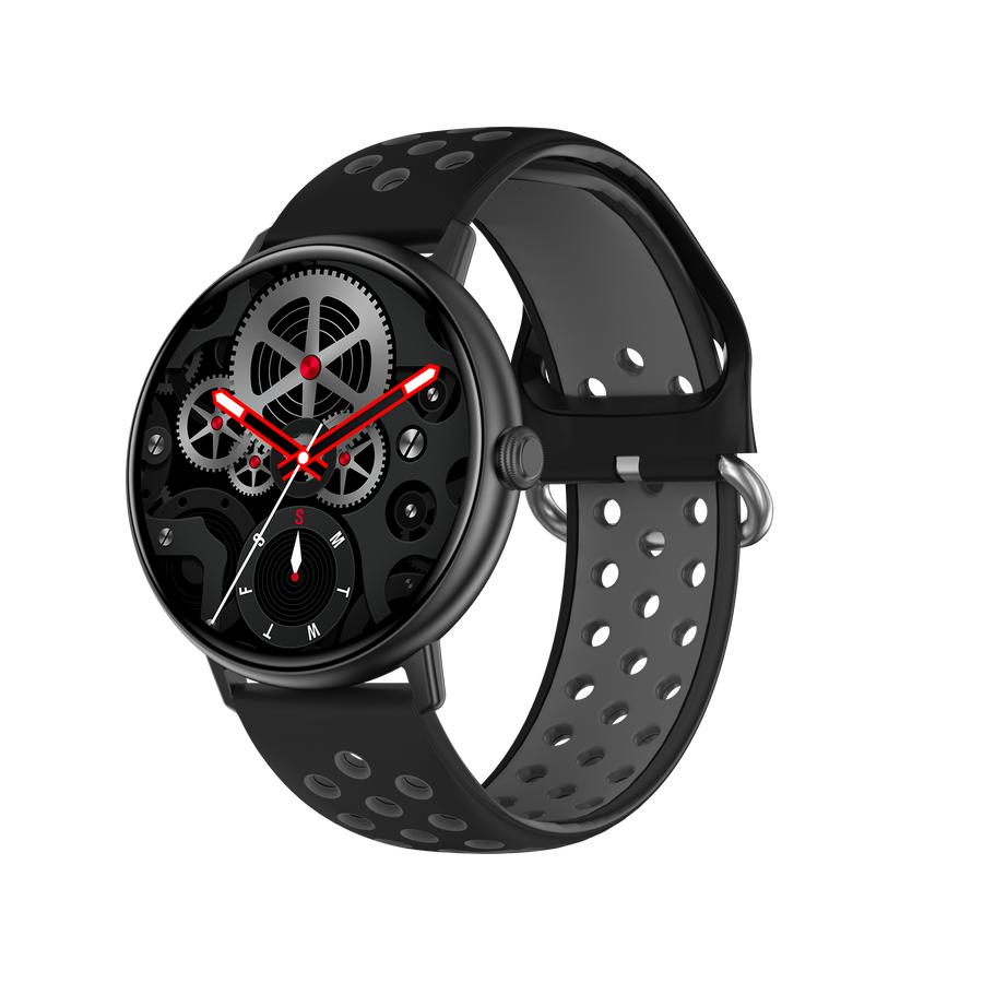 Zero Orbit Black Round Dial Smartwatch Black