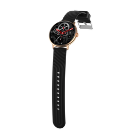 Zero Orbit Gold Round Dial Smart Watch
